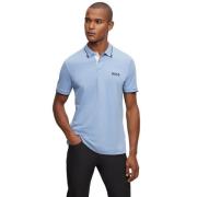 Hugo Boss Premium Kvalitet Golf Polo Tröja Blue, Herr