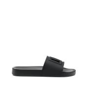 Dolce & Gabbana Svarta platta skor för strandkläder Black, Herr
