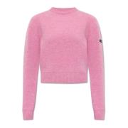 Balenciaga Tröja med logopatch Pink, Dam