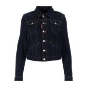 Dsquared2 Stretch Denim Jacka Blue, Dam