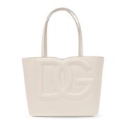 Dolce & Gabbana Shopper väska med logotyp Beige, Dam