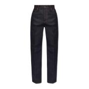 Salvatore Ferragamo Jeans med logotyp Blue, Herr