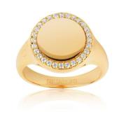 Sif Jakobs Jewellery Follina Grande Guldpläterad Ring Yellow, Dam