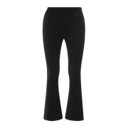 Courrèges Ribbad stretchviskosbyxa Black, Dam