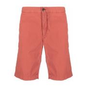 Incotex Bomullsshorts med fickor Red, Herr