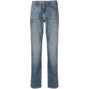 Emporio Armani J061 Jeans, 99% Bomull, 1% Elastan, 5 Fickor Blue, Herr