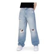 Calvin Klein Jeans Breda Jeans för Kvinnor Blue, Dam