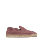 Ermenegildo Zegna Valencia Suede Espadriller Pink, Herr