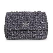 Tory Burch Tweed Liten Axelväska Black, Dam