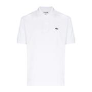 Lacoste Polo med logodetalj White, Herr