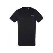 Schott NYC Broderad Logotyp Bomull T-Shirt Black, Herr