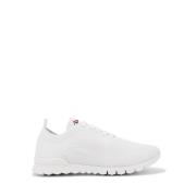 Kiton Stickade Tyg Sneakers för Kvinnor White, Dam