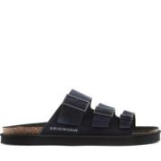 Emporio Armani Blå Casual Platt Sandal Blue, Herr