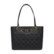 Guess Peony Noel Tote Väska Black, Dam