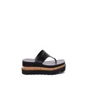 Stella McCartney Sportiga Mat Sandaler Black, Dam