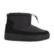 Tommy Hilfiger Svarta Monogram Ankelboots Black, Dam