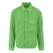 C.p. Company Grön teknisk skjorta med gummi logopatch Green, Herr