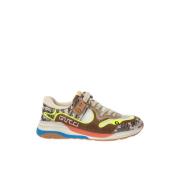 Gucci Ultrapace Rock Tejus Tryckta Sneakers Brown, Dam