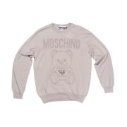 Moschino Gråa Sweaters för Män Gray, Herr