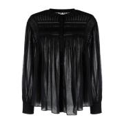 Isabel Marant Étoile Svart långärmad topp Black, Dam