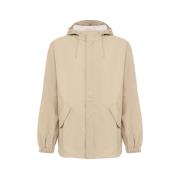 Rains Essential Aesthetics Kort Fishtail Parka Jacka Beige, Herr