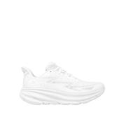 Hoka One One Andningsbart Tech Tyg Clifton 9 Sneakers White, Herr