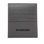 Balenciaga Grå Logo Korthållare för Män Gray, Herr