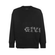 Givenchy Stiligt Svart Logosweatshirt Black, Herr