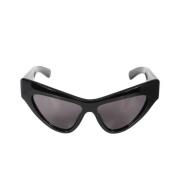 Gucci Svarta solglasögon med gråa linser Black, Dam