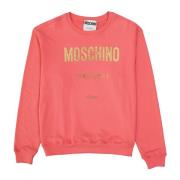 Moschino Stiligt Rosa Logosweatshirt för Män Pink, Herr