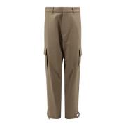 Off White Straight Trousers Green, Herr