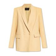 Fabiana Filippi Dubbelknäppt blazer Beige, Dam