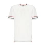 Thom Browne Blårandig Rund Hals T-Shirt Blue, Herr