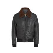 Belstaff Klassisk Alstone Bomberjacka i Lammskinn Black, Herr