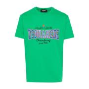 Dsquared2 Smaragdgrön College League T-shirt Green, Herr