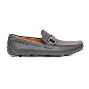 Salvatore Ferragamo Tubulära Front Moccasins Gray, Herr