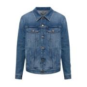 Golden Goose Denimjacka med avslappnad passform Blue, Herr