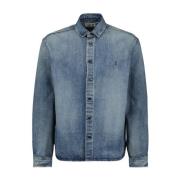 Saint Laurent Klassisk Denimskjorta Blue, Herr