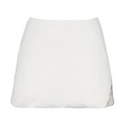 Prada Quiltad utsvängd kjol White, Dam