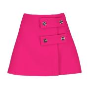 Versace Kort enfärgad minikjol Pink, Dam