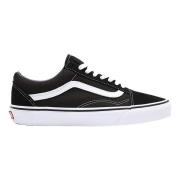 Vans Modernt Avslappnade Svart/Vita Sneakers Black, Dam