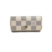 Louis Vuitton Vintage Pre-owned Canvas nyckelhllare Beige, Dam