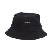 Jacquemus Bomull Gadjo Hatt Black, Unisex