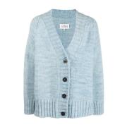 Maison Margiela MultiColour Oversized Cardigan Blue, Dam