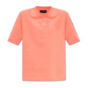 Moncler Bomull T-shirt Pink, Dam