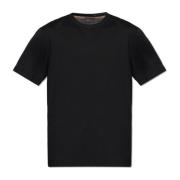 Brioni Bomull T-shirt Black, Herr