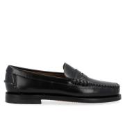 Sebago Klassisk Dan Dam Läder Moccasin Black, Dam