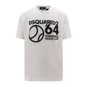Dsquared2 Vit Crew-neck T-shirt White, Herr