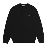 Lacoste Elegant V-ringad Tröja i Svart Black, Herr