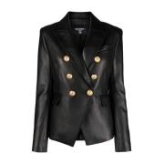 Balmain Skinnjacka med 6 knappar Black, Dam